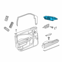 OEM Dodge Charger Module-Door Diagram - 68155771AF