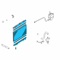 OEM 2000 Nissan Maxima Radiator Assy Diagram - 21410-2Y907