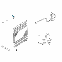 OEM 2002 Nissan Maxima Bracket Assy-Radiator Mounting Diagram - 21546-31U1A