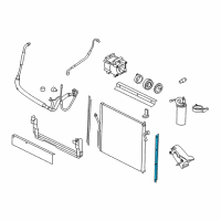 OEM 2002 Ford Explorer Sport Condenser Side Seal Diagram - F77Z-19E572-CA