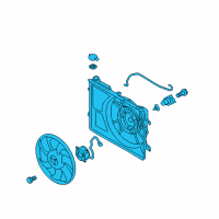 OEM Kia Forte Blower Assembly-Radiator Diagram - 253801M120