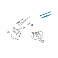 OEM 2009 Hummer H3 Rear Blade Diagram - 10389570