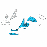 OEM BMW 428i xDrive Exterior Mirror Without Glass, Heated, Left Diagram - 51-16-7-285-287