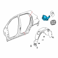 OEM 2014 Buick Encore Fuel Pocket Diagram - 95147033