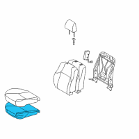 OEM 2011 Toyota 4Runner Seat Cushion Pad Diagram - 71511-60441