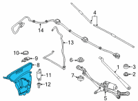 OEM BMW 840i xDrive Gran Coupe WINDSHIELD CLEANING CONTAINE Diagram - 61-66-9-478-622