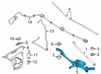 OEM BMW 840i Gran Coupe WIPER SYSTEM, COMPLETE Diagram - 61-61-8-739-289