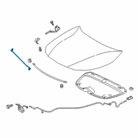 OEM 2021 Toyota Corolla Support Rod Diagram - 53440-02270