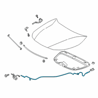 OEM 2021 Toyota Corolla Release Cable Diagram - 53630-02380