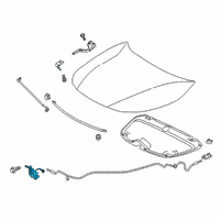 OEM 2020 Toyota Corolla Latch Diagram - 53510-12C01