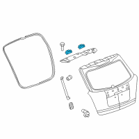 OEM 2013 Chevrolet Captiva Sport Hinge Diagram - 96661402