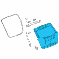 OEM Chevrolet Captiva Sport Lift Gate Diagram - 20919973