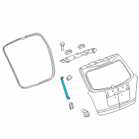 OEM 2014 Chevrolet Captiva Sport Lift Cylinder Diagram - 23137745