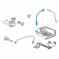 OEM 2020 Chevrolet Silverado 1500 Upper Oxygen Sensor Diagram - 12702181