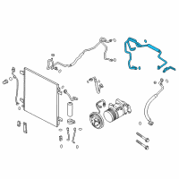 OEM 2022 Nissan Armada Pipe Assembly COMPL-Cooler Diagram - 92446-6JR0A