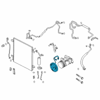 OEM 2017 Nissan Armada Clutch Assy-Compressor Diagram - 92660-1LA0D