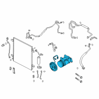 OEM 2021 Infiniti QX80 Compressor Assy-Cooler Diagram - 92600-1LA5A