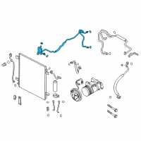 OEM Infiniti QX80 Pipe Assembly-Front Cooler, High Diagram - 92440-6JR0A