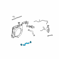 OEM GMC Radiator Outlet Hose (Lower) Diagram - 22896362