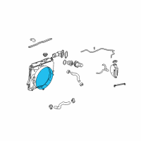 OEM 2011 GMC Canyon Fan Shroud Diagram - 15117016