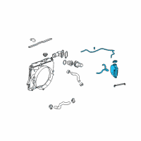 OEM Hummer H3 Reservoir Asm-Coolant Recovery Diagram - 15099956