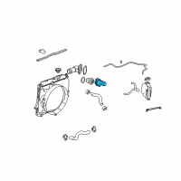 OEM 2009 Hummer H3T Water Outlet Diagram - 12622316