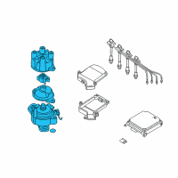 OEM 2002 Infiniti G20 Distributor Assy Diagram - 22100-7J401