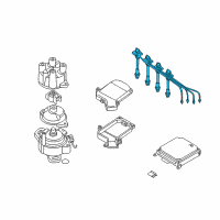 OEM 2001 Nissan Sentra Cable Set-High Tension Diagram - 22440-5U000