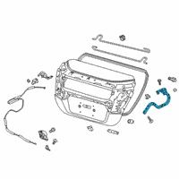 OEM Honda Clarity Hinge Complete L, Trun Diagram - 68660-TRT-A00ZZ