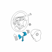 OEM 2009 Nissan Titan Switch Assembly - Steering Diagram - 25550-ZQ08B