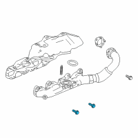 OEM Chevrolet Silverado 2500 HD Heat Shield Bolt Diagram - 11546600