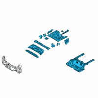 OEM Kia Forte Panel Complete-Rear Floor Diagram - 655001M510