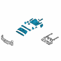 OEM Kia Forte Panel-Rear Floor Diagram - 655101M510