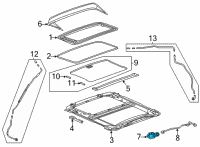 OEM 2022 Cadillac CT4 Motor Diagram - 84847724