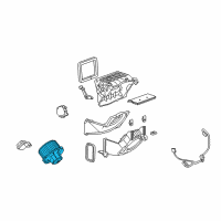 OEM Cadillac STS Blower Assembly Diagram - 25740408