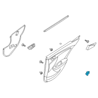 OEM Hyundai Veloster Power Window Sub-Switch Assembly Diagram - 93580-2V000-4X