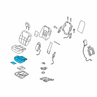 OEM 2013 Ford Edge Seat Cushion Pad Diagram - AT4Z-78632A23-A