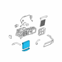 OEM Cadillac Evaporator Diagram - 89022546