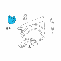 OEM Ford Explorer Sport Trac Liner Extension Diagram - 8A2Z-16D072-A
