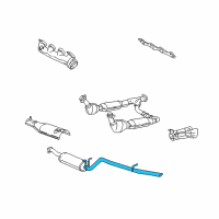 OEM 1999 Ford F-150 Intermed Pipe Diagram - XL3Z-5A212-CA