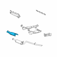 OEM 2001 Lincoln Navigator Exhaust Shield Diagram - XL3Z-5G221-GA