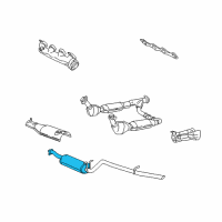 OEM Ford F-150 Heritage Muffler Diagram - 2C6Z-5230-AA