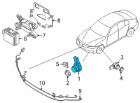 OEM 2021 BMW 330e xDrive ULTRASONIC SENSOR, MELBOURNE Diagram - 66-20-9-827-056