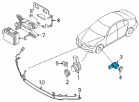 OEM 2022 BMW 750i xDrive ULTRASONIC SENSOR, BLACK Diagram - 66-20-9-826-786