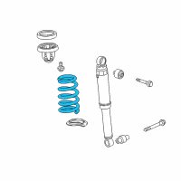 OEM 2012 Acura ZDX Spring, Rear Diagram - 52441-SZN-A02