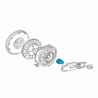 OEM Ford F-350 Super Duty Hub & Bearing Diagram - F81Z-7548-AC