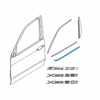OEM 2015 BMW X6 Channel Cover, Exterior, Door, Front Left Diagram - 51-33-7-329-337