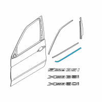 OEM 2017 BMW X6 Channel Cover, Exterior, Door, Front Left Diagram - 51-33-7-329-337