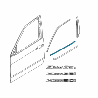 OEM 2016 BMW X6 Channel Sealing, Inside, Door, Front Left Diagram - 51-33-7-329-955