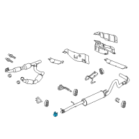 OEM 2009 Ford E-250 Muffler & Pipe Clamp Diagram - 9C2Z-5A231-A